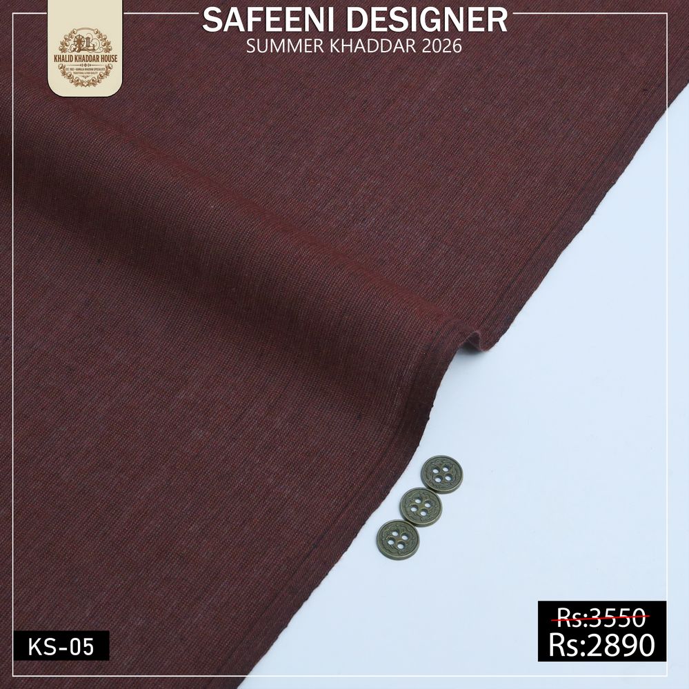 KS-05 Safeeni Designer Kamalia Khaddar Summer Collection